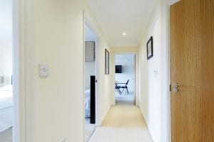Hallway of luxury 2 bed Penthouse apartment to rent in Hemel Hempstead